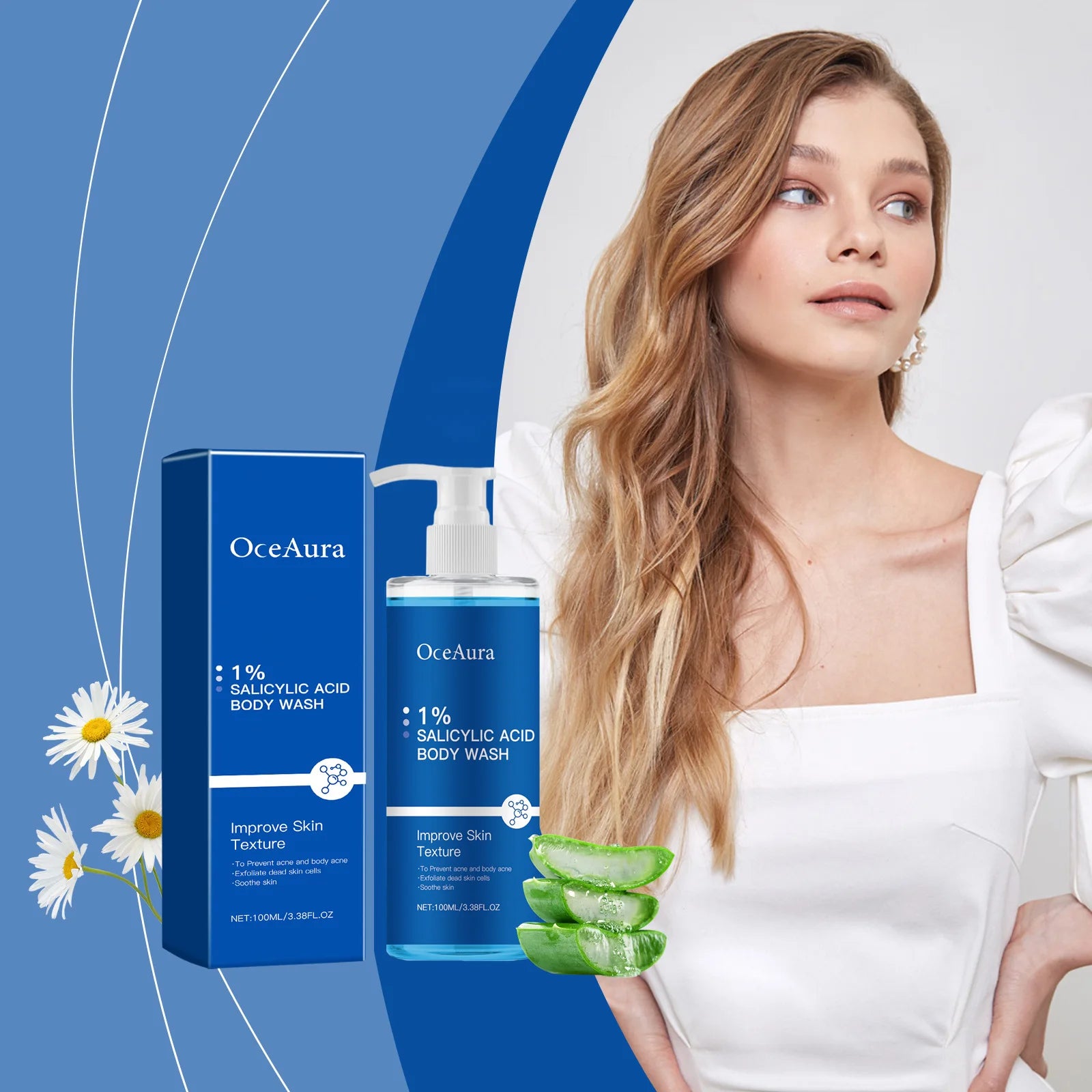 OceAura Nourishing Floral Body Wash – 100ml