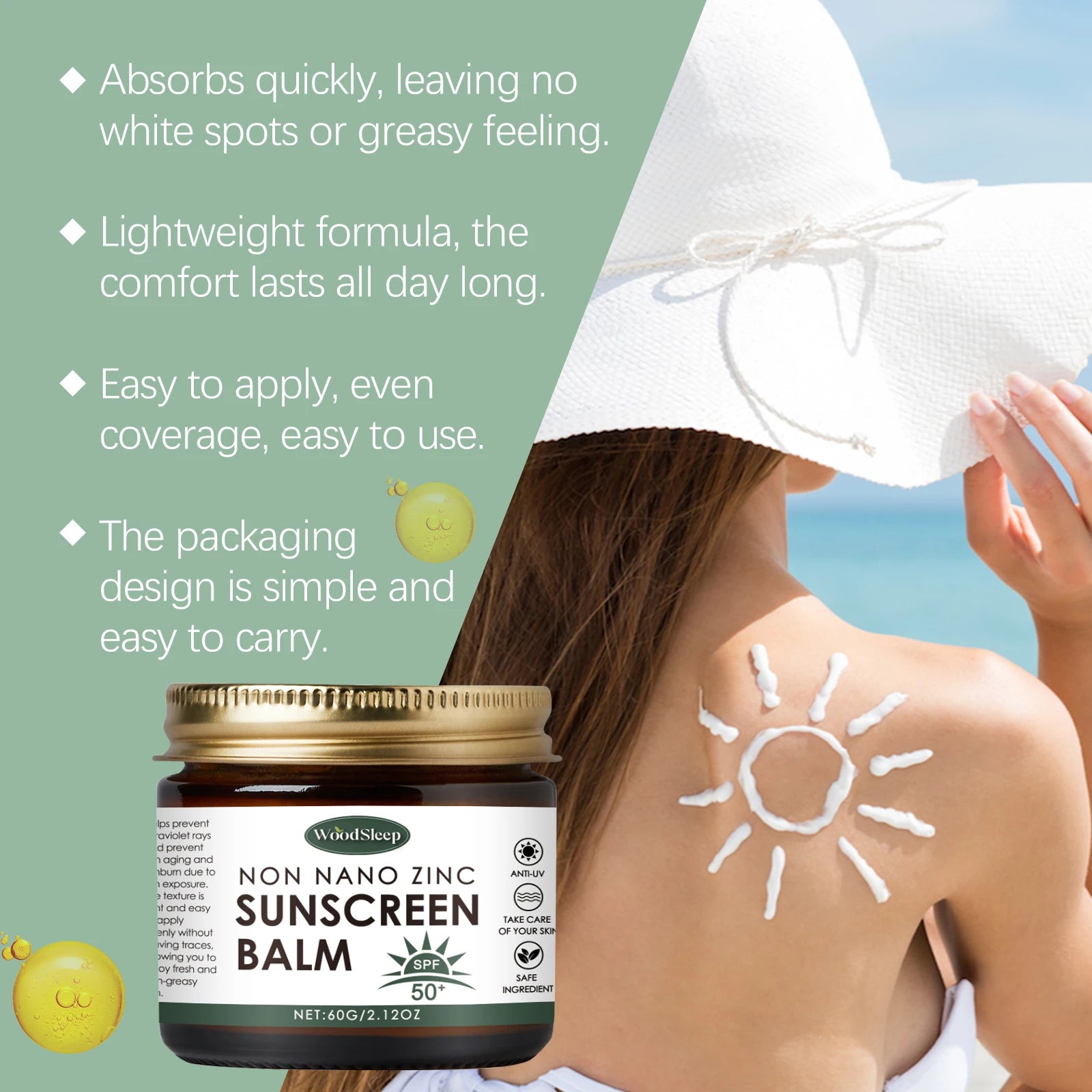 Woodsleep SPF50+ Tallow Sunscreen Balm