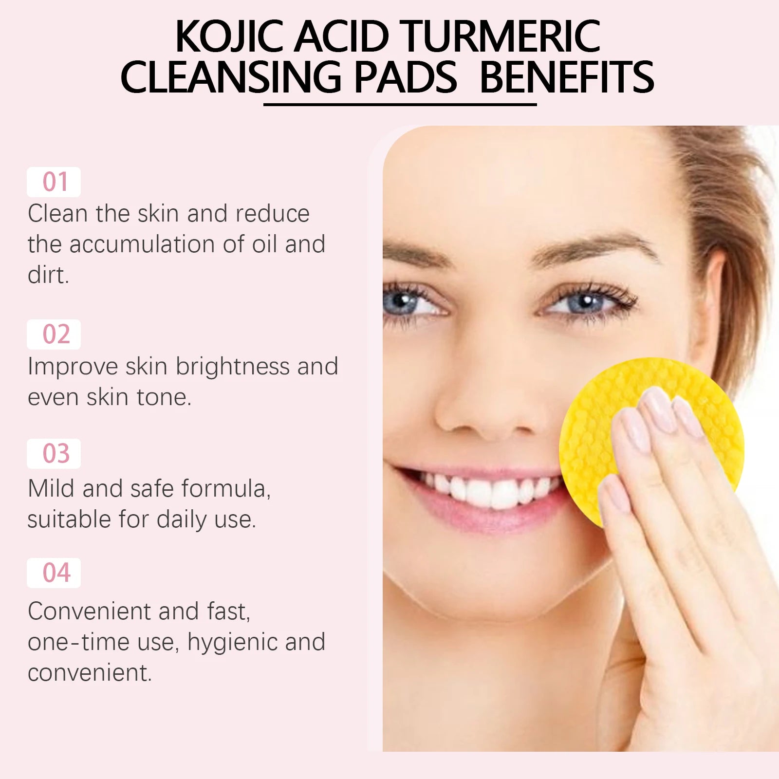 EELHOE Turmeric Kojic Acid Cleansing Pads