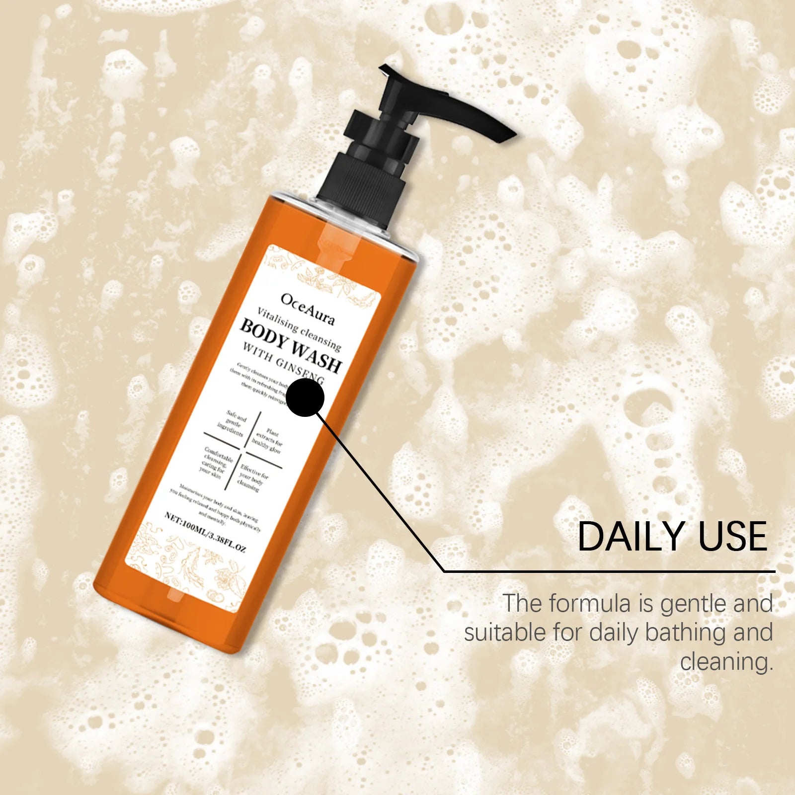 OceAura 100ml Fragrance Body Wash Gel