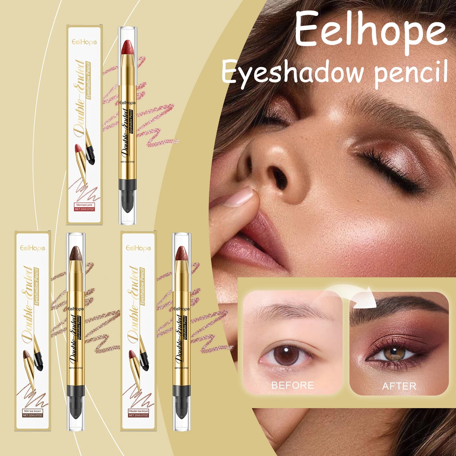 EELHOPE Double-Head Eyeshadow Pencil