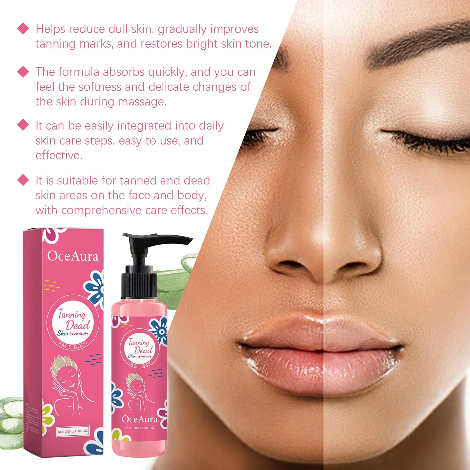 OceAura Exfoliating Brightening Body Gel – 100ml