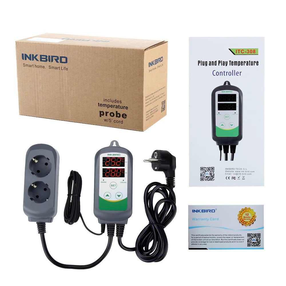 INKBIRD ITC-308 Temp Controller – Heat & Cool