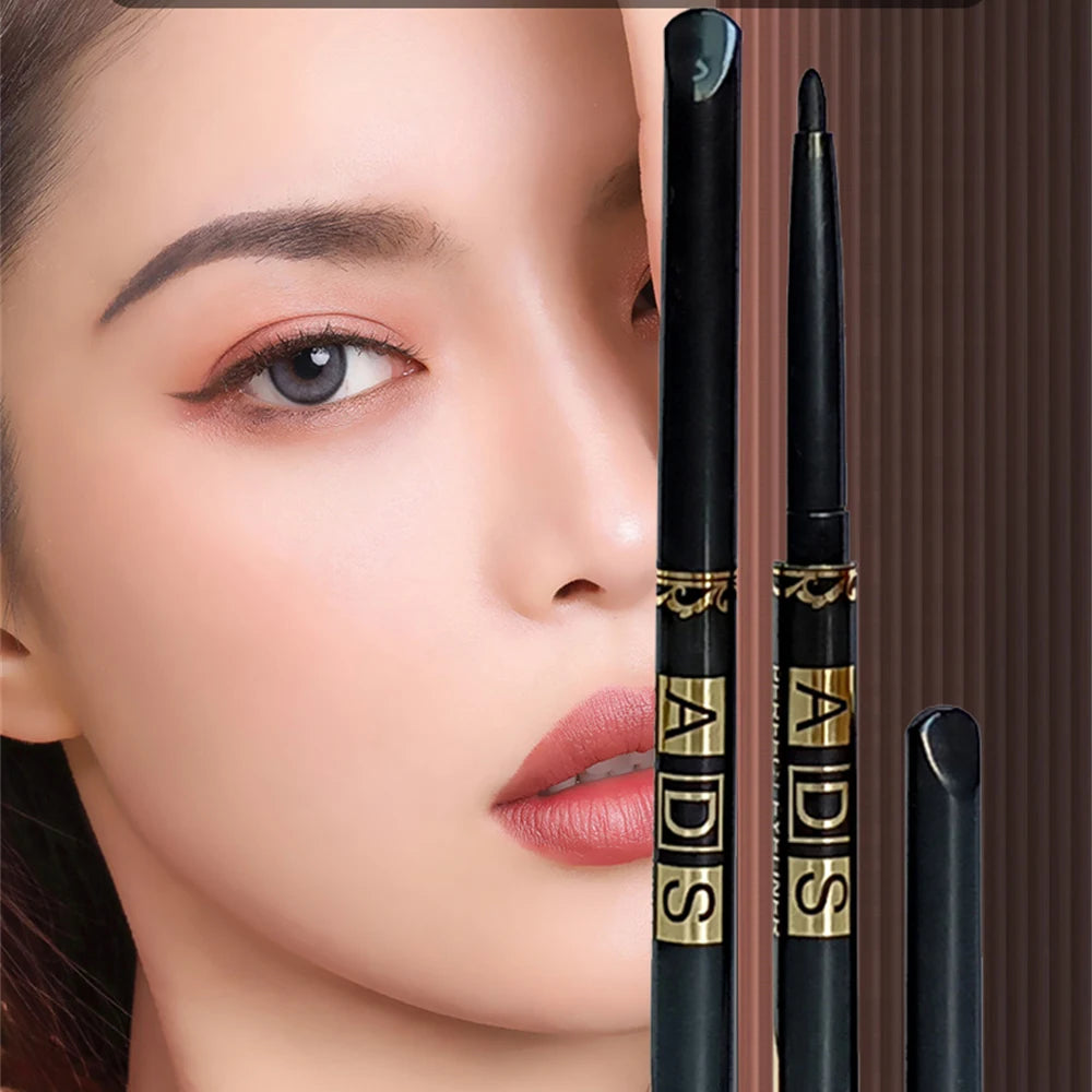 2Pcs Waterproof Black & Brown Eyeliner Set