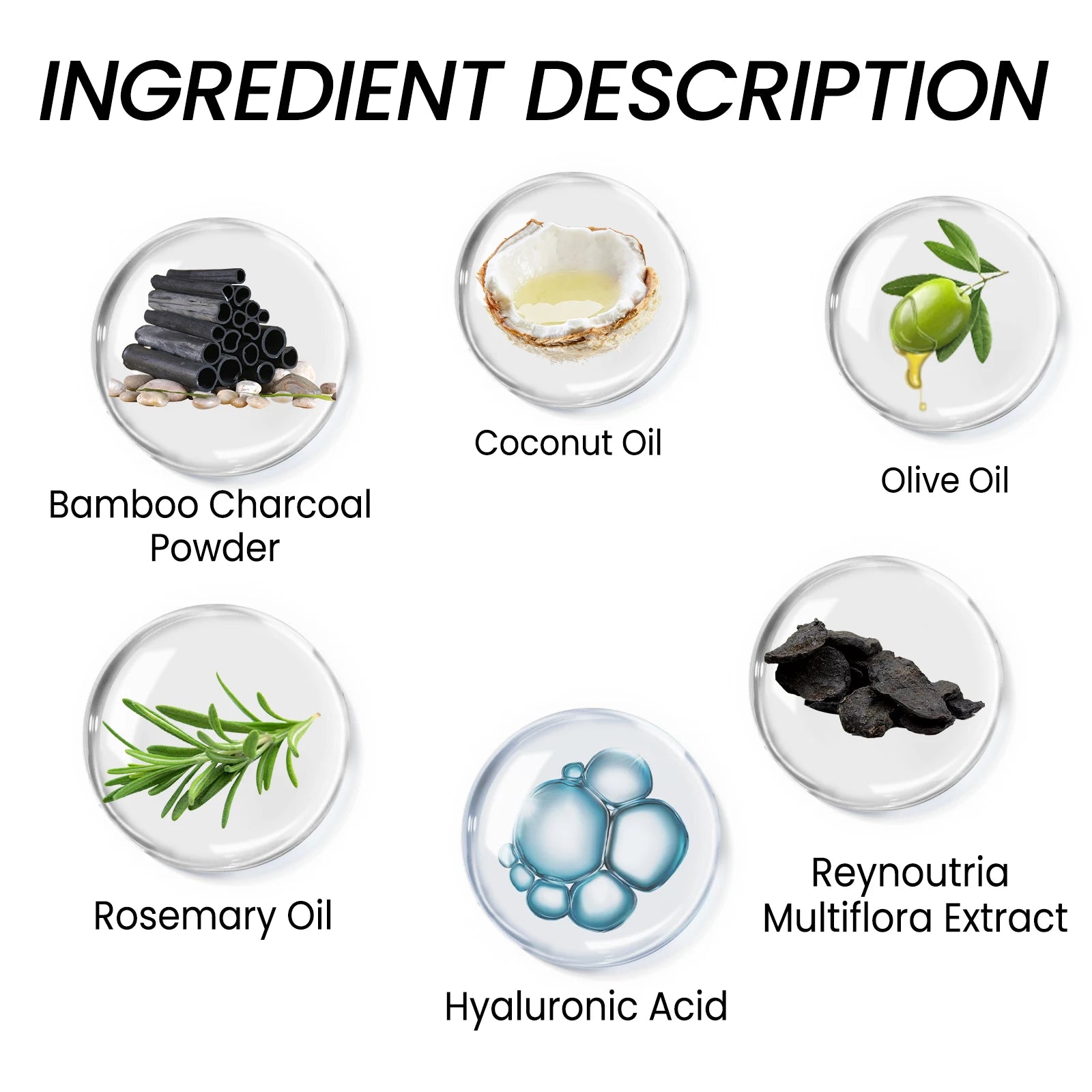 OUHOE Bamboo Charcoal Shampoo Bar