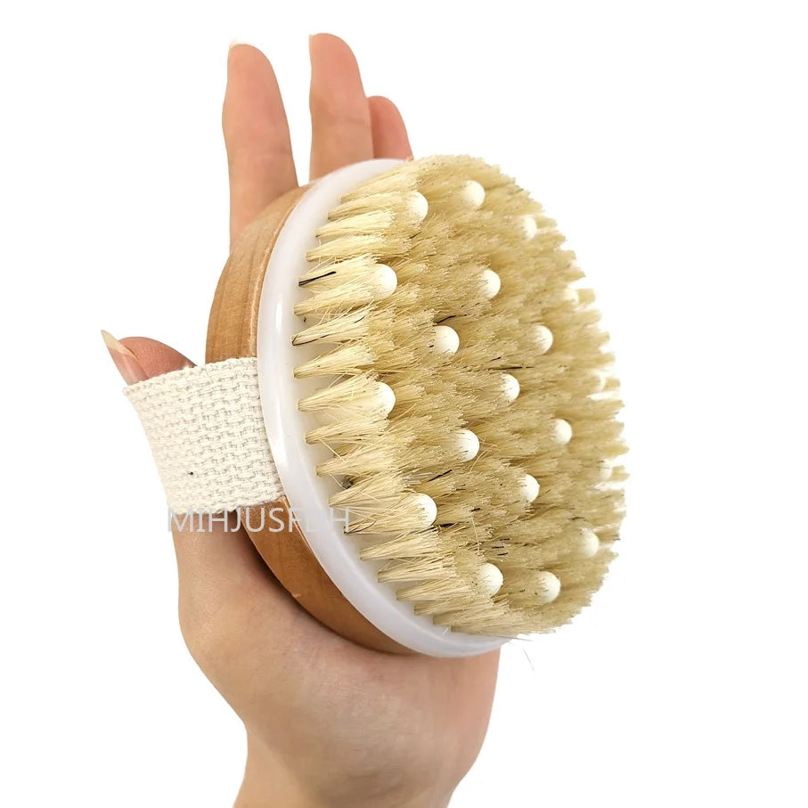 2-in-1 Natural Bristle Body Brush