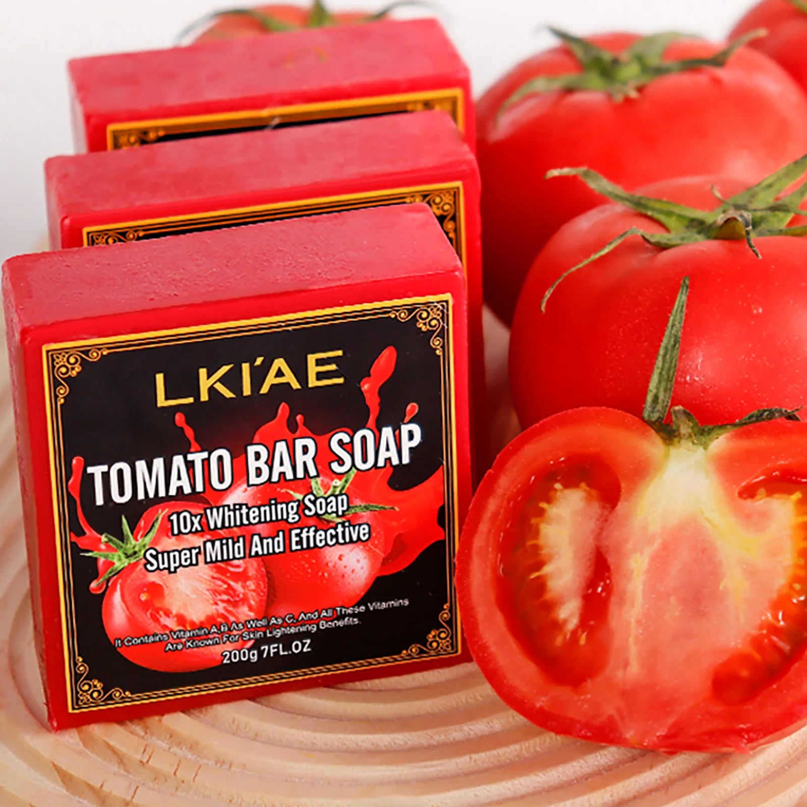 LKIAE Tomato Scented Whitening Bar Soap – 200g