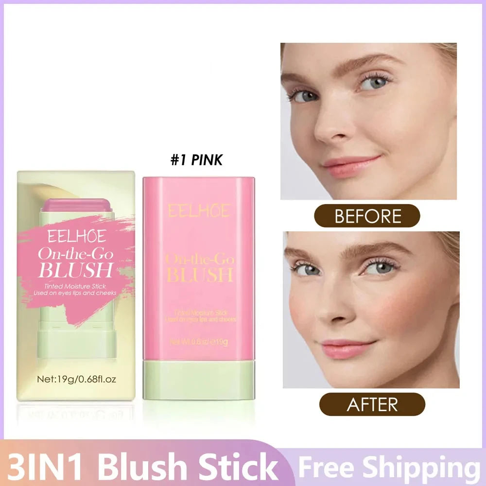 5PCS 3-in-1 Tinted Blush Stick Set