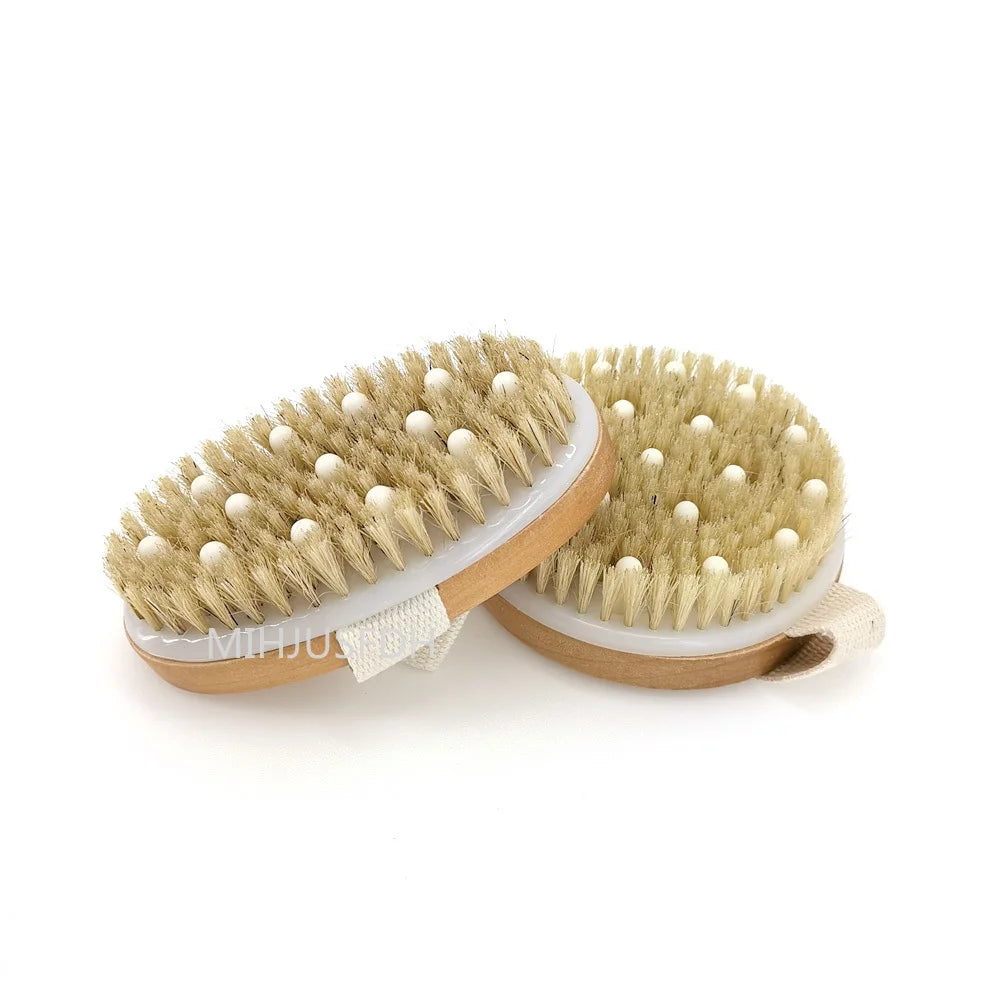 2-in-1 Natural Bristle Body Brush