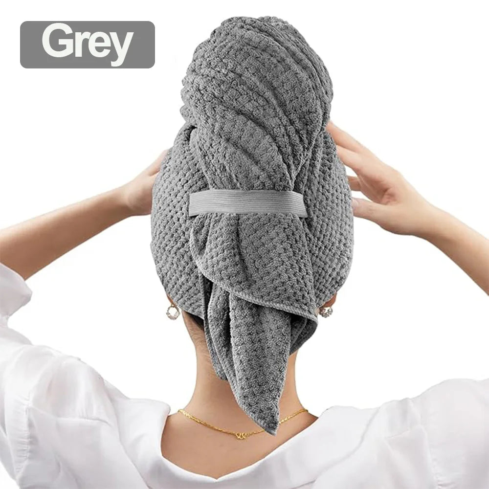 Extra Large Microfiber Hair Towel Wrap