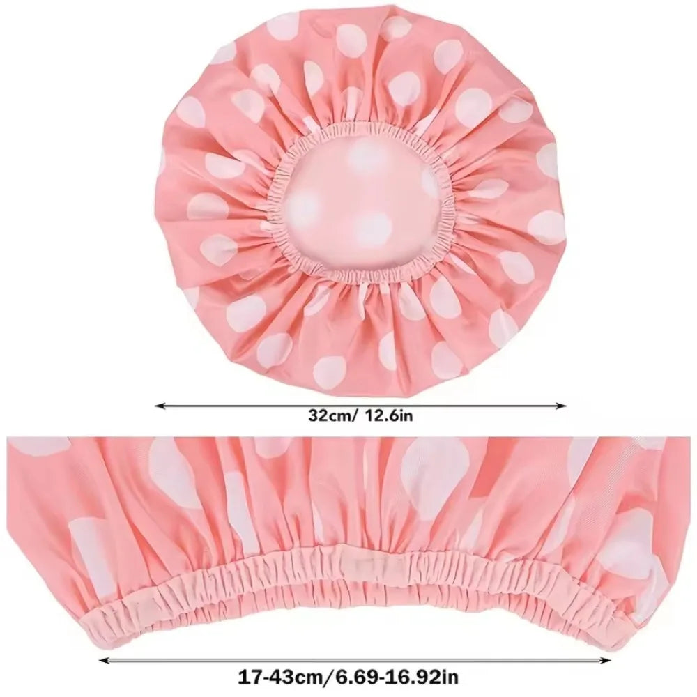 1PC Double-Layer Waterproof Shower & Sleep Cap