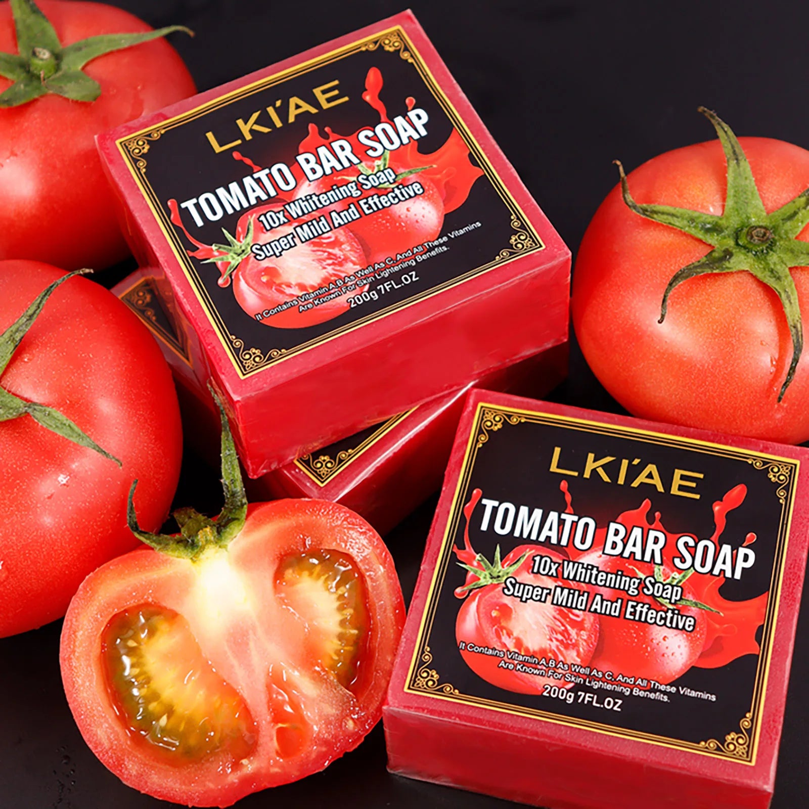 LKIAE Tomato Scented Whitening Bar Soap – 200g