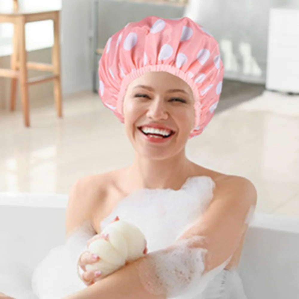 1PC Double-Layer Waterproof Shower & Sleep Cap