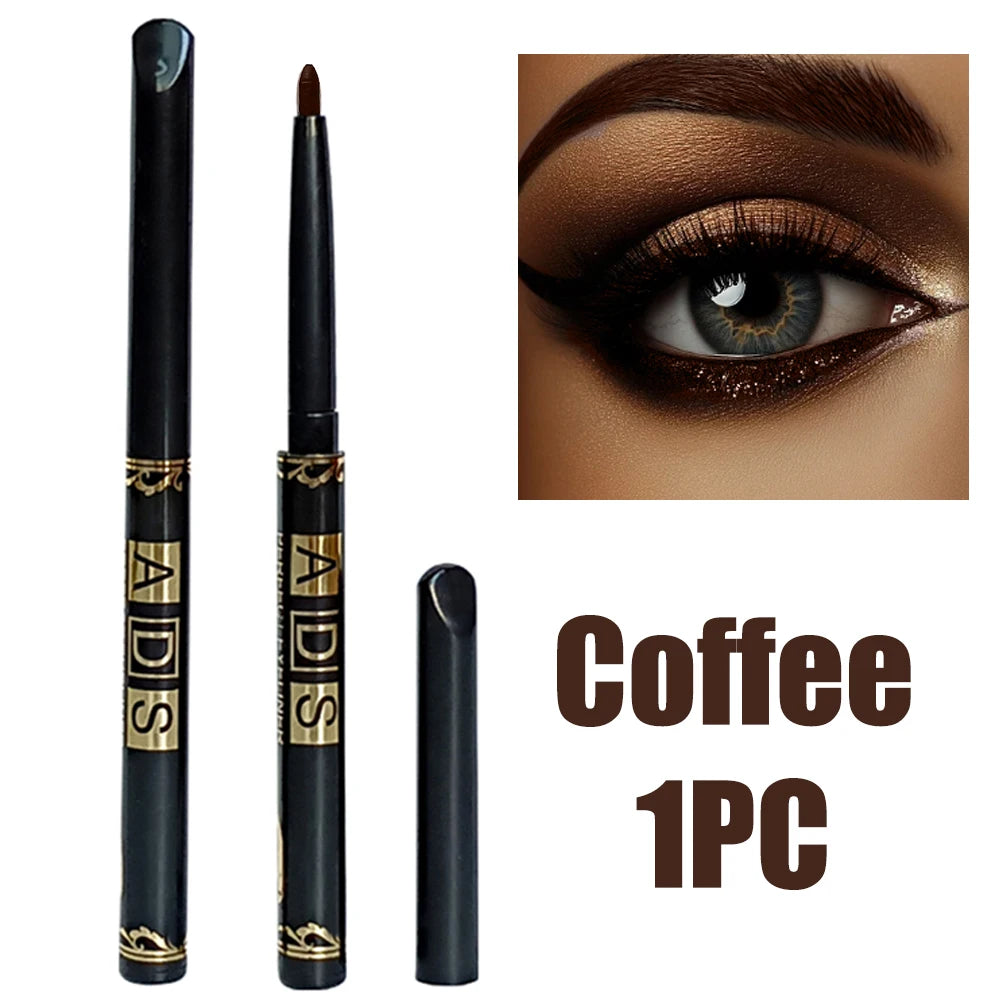 2Pcs Waterproof Black & Brown Eyeliner Set