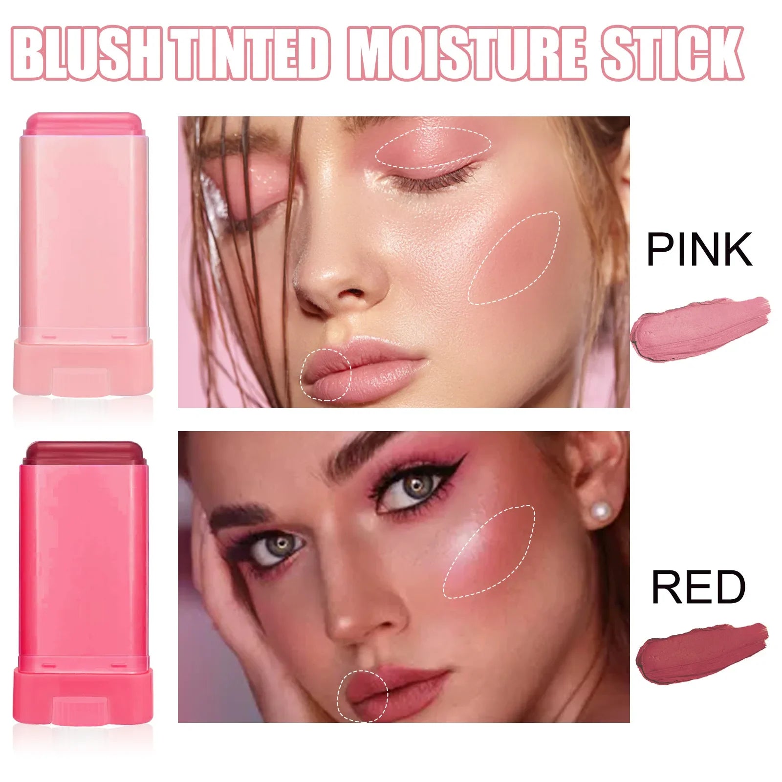 Silky Matte Waterproof Blush Cream Stick