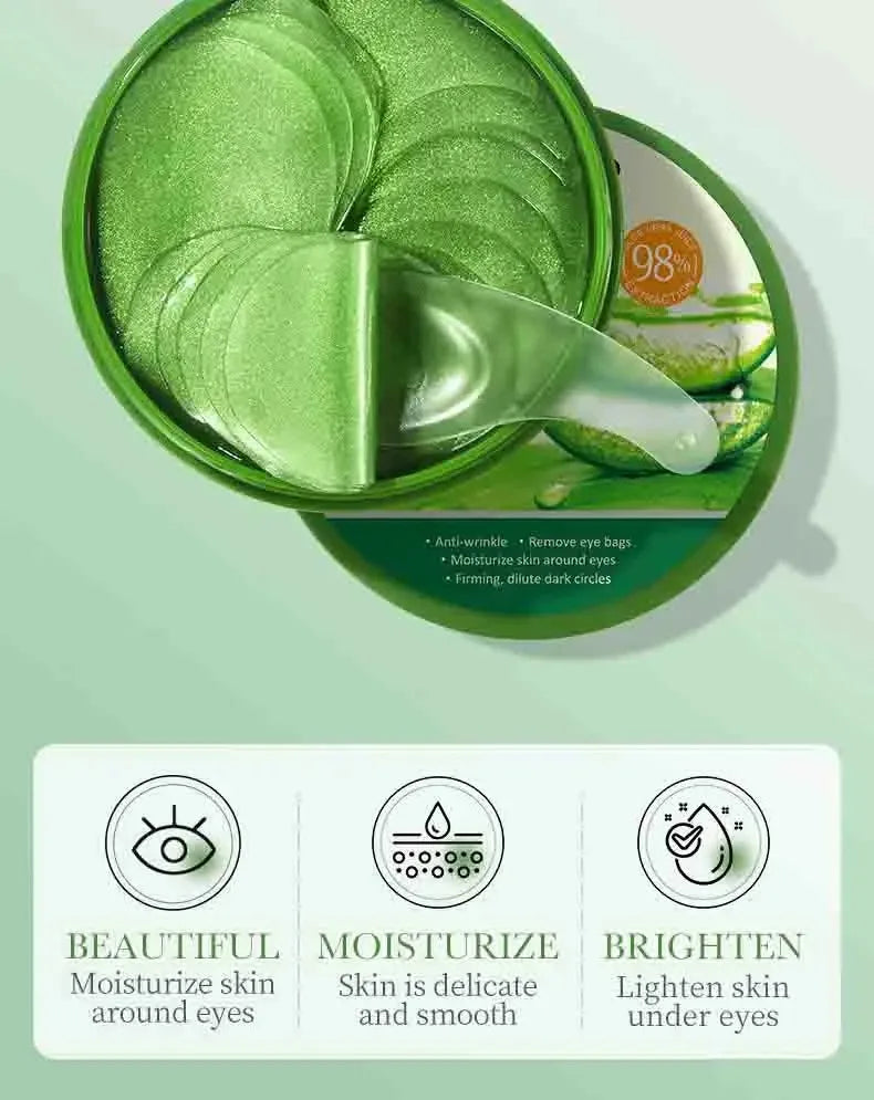 60pcs Aloe Vera Collagen Eye Patches