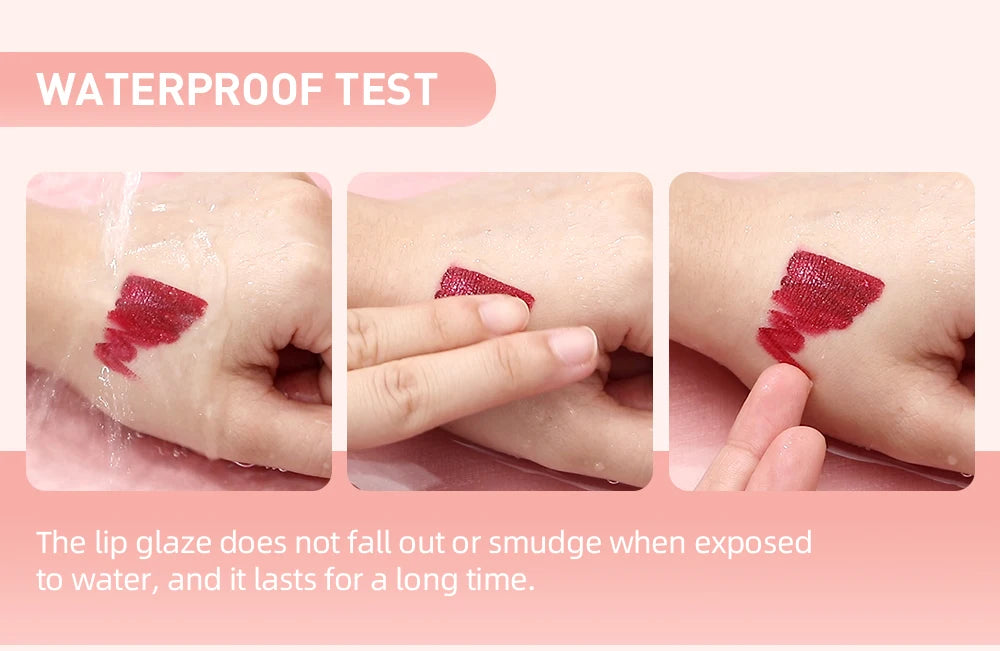 QIBEST Diamond Glitter Lip Gloss & Matte Lipstick