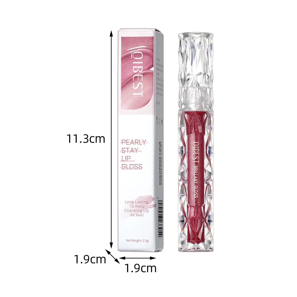 QIBEST Diamond Glitter Lip Gloss & Matte Lipstick