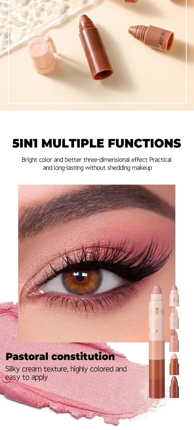 5-in-1 Velvet Eyeshadow Pencil Kit