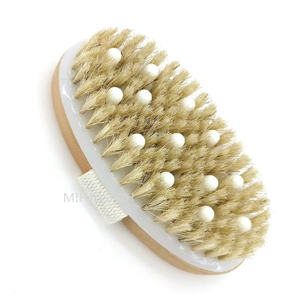 2-in-1 Natural Bristle Body Brush