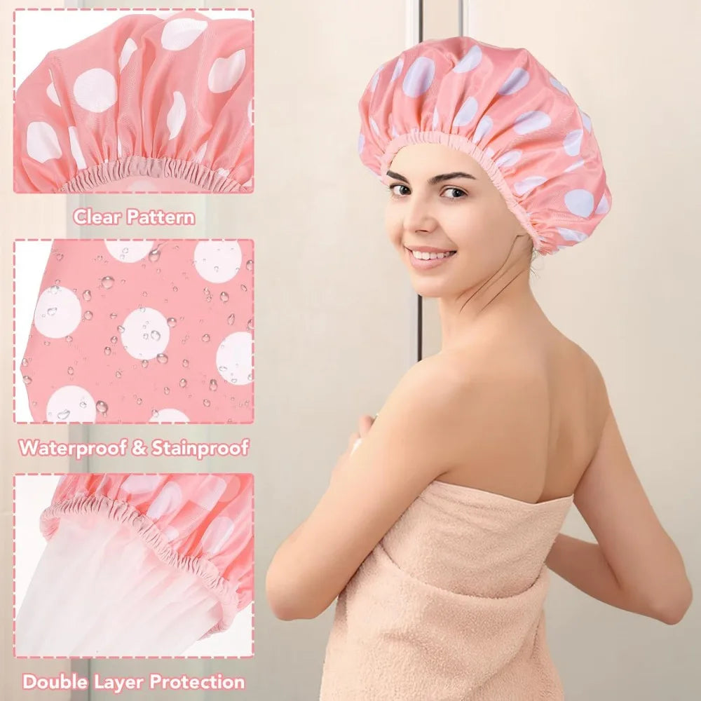 1PC Double-Layer Waterproof Shower & Sleep Cap