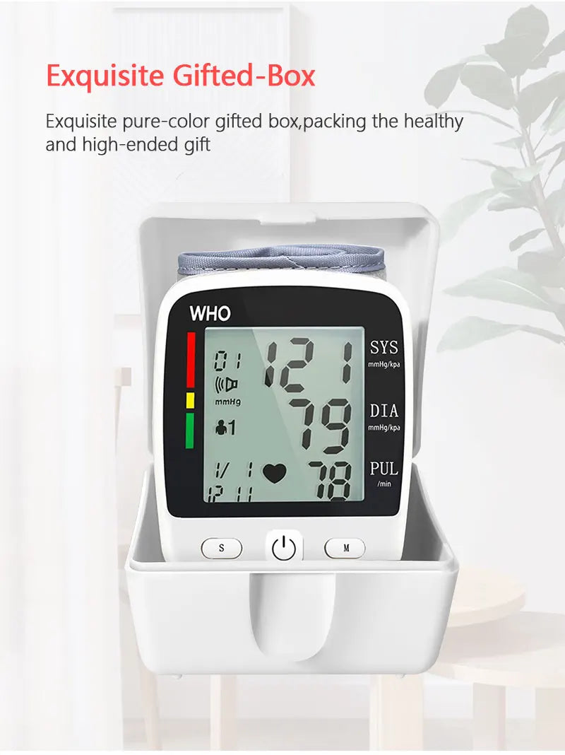 Digital Wrist Blood Pressure Monitor – Rechargeable