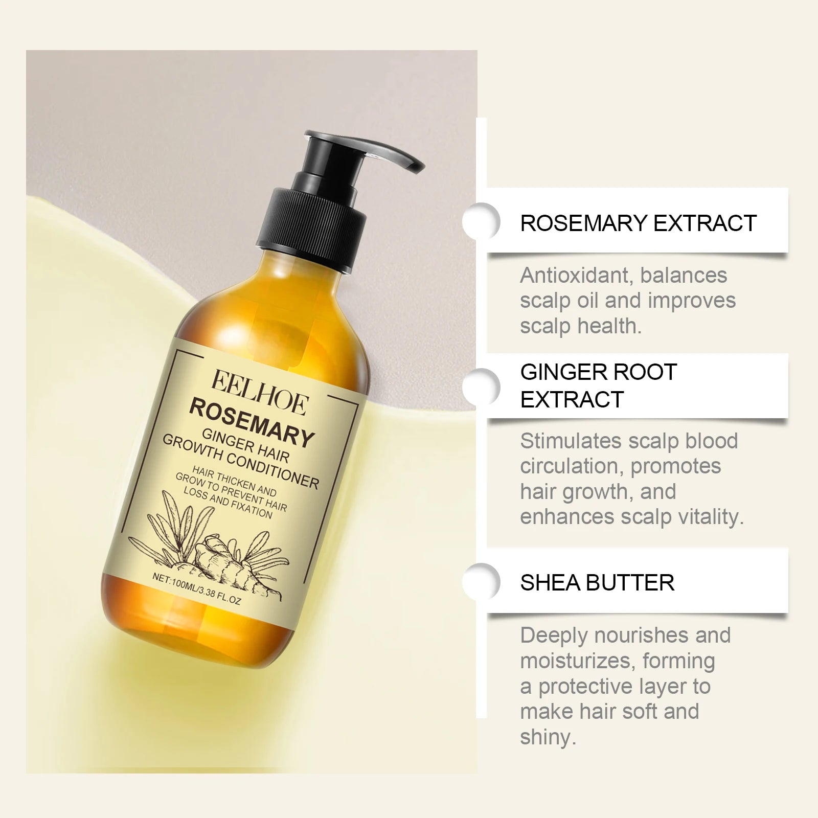 Rosemary Keratin Hair Strengthening Shampoo – 100ml