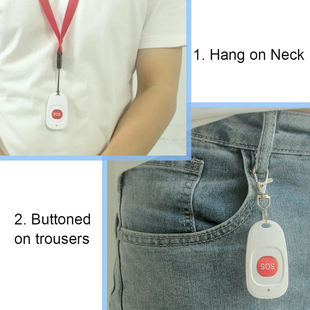 Topvico Tuya WiFi SOS Panic Button for Seniors