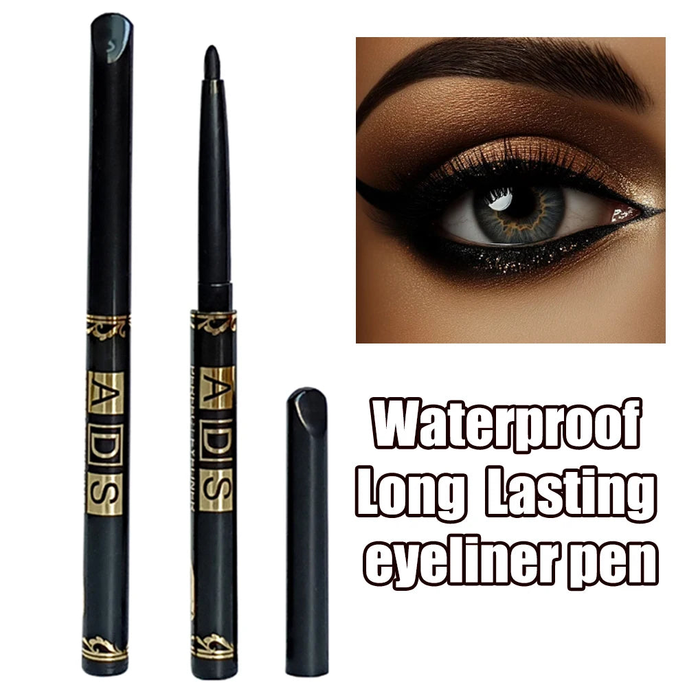 2Pcs Waterproof Black & Brown Eyeliner Set