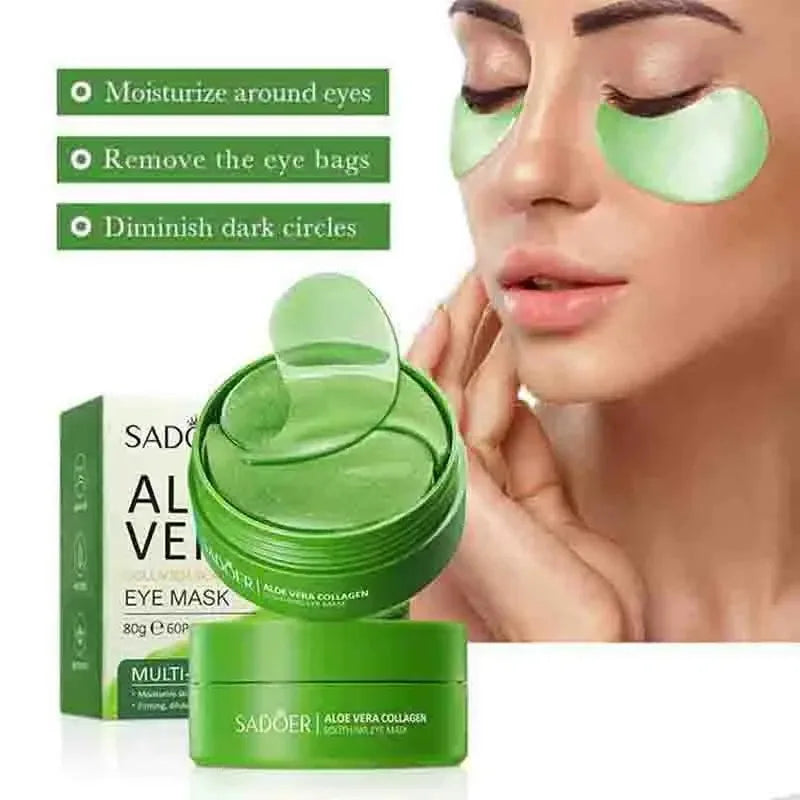 60pcs Aloe Vera Collagen Eye Patches