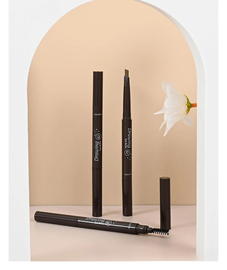 2-in-1 Waterproof Eyebrow Pencil & Brush