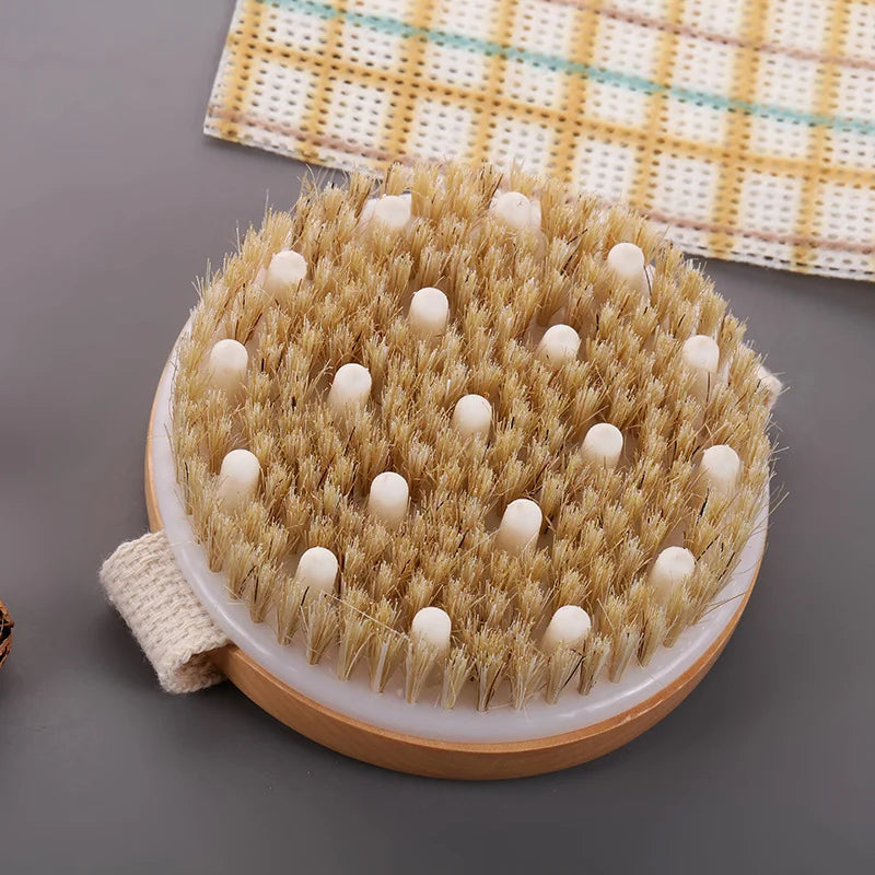 2-in-1 Natural Bristle Body Brush