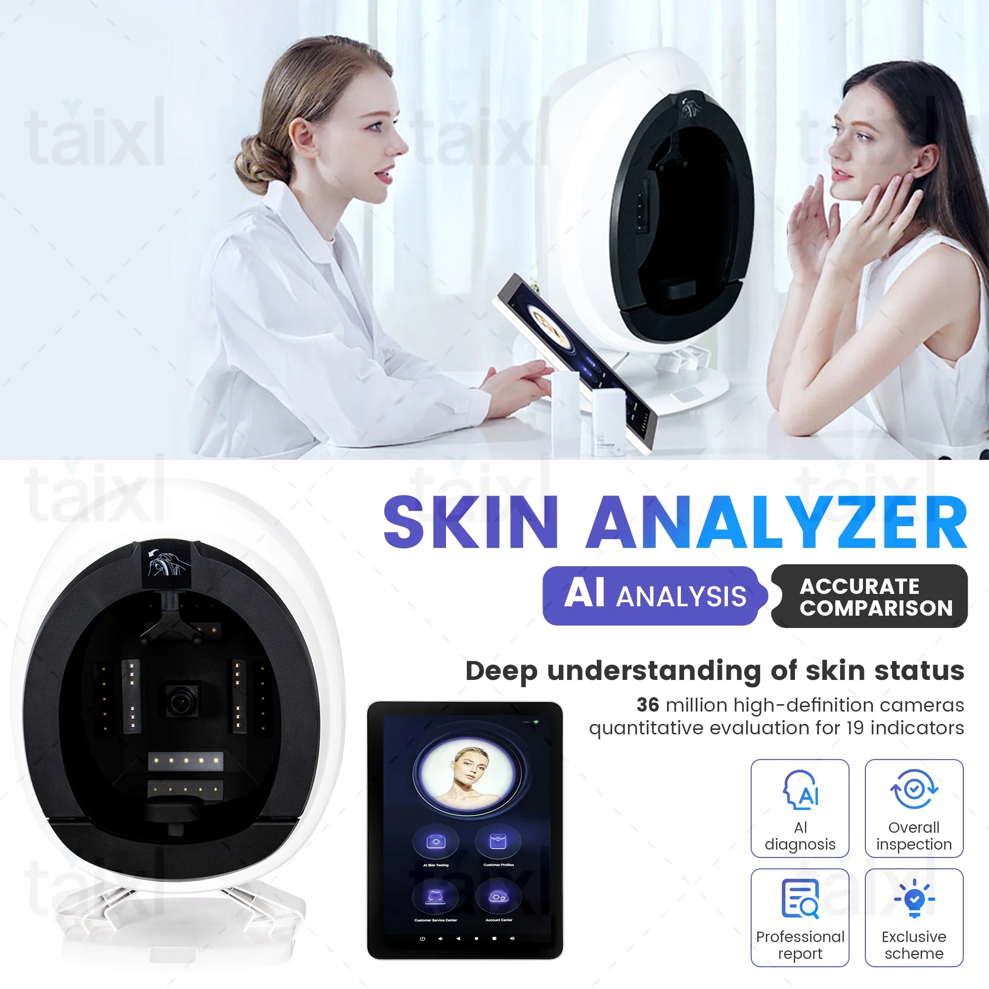 Magic Mirror Facial Skin Analyzer