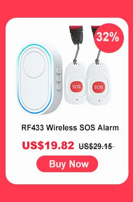 Topvico Tuya WiFi SOS Panic Button for Seniors
