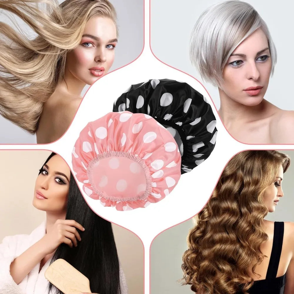 1PC Double-Layer Waterproof Shower & Sleep Cap