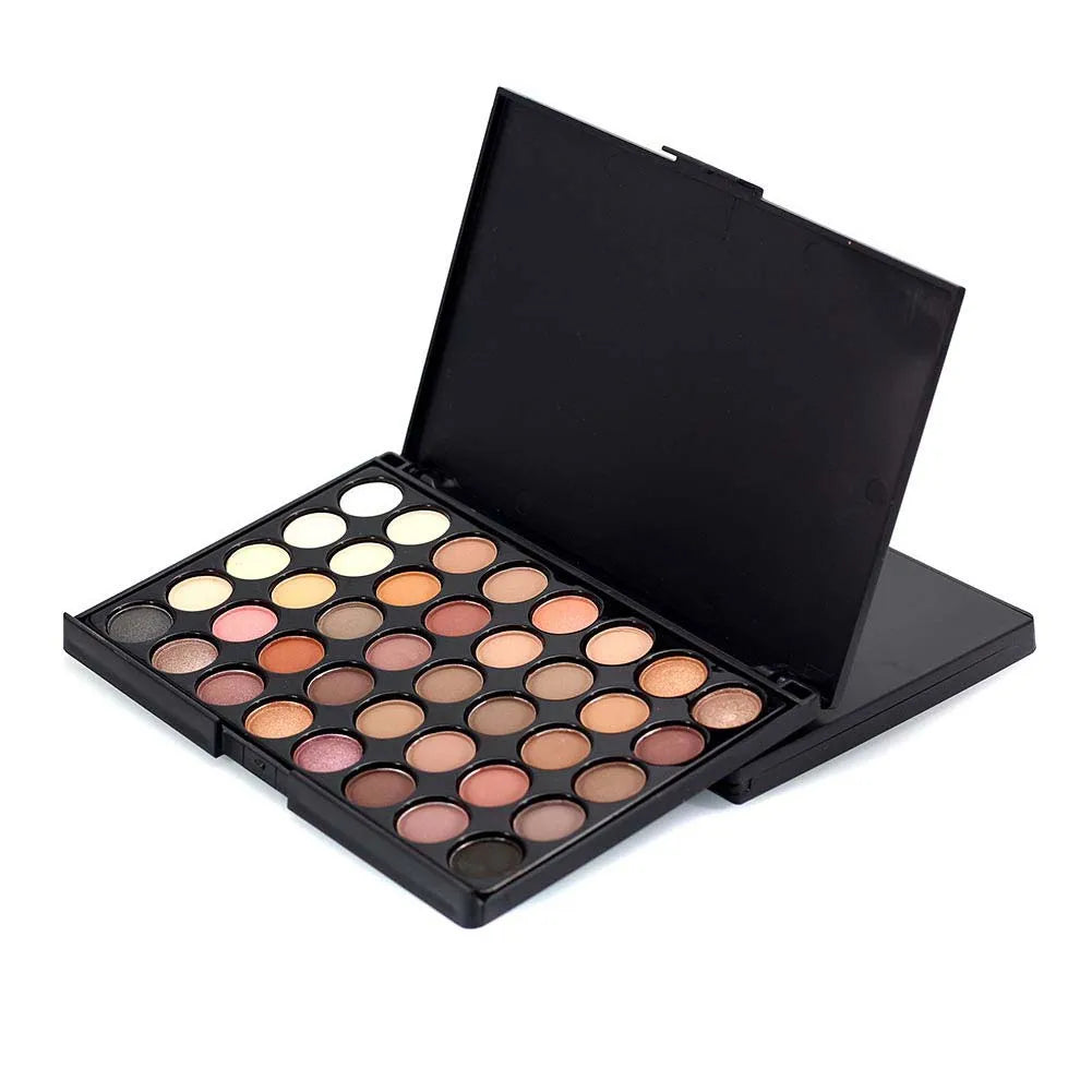 40-Color Matte & Pearl Earth Tone Eyeshadow Palette