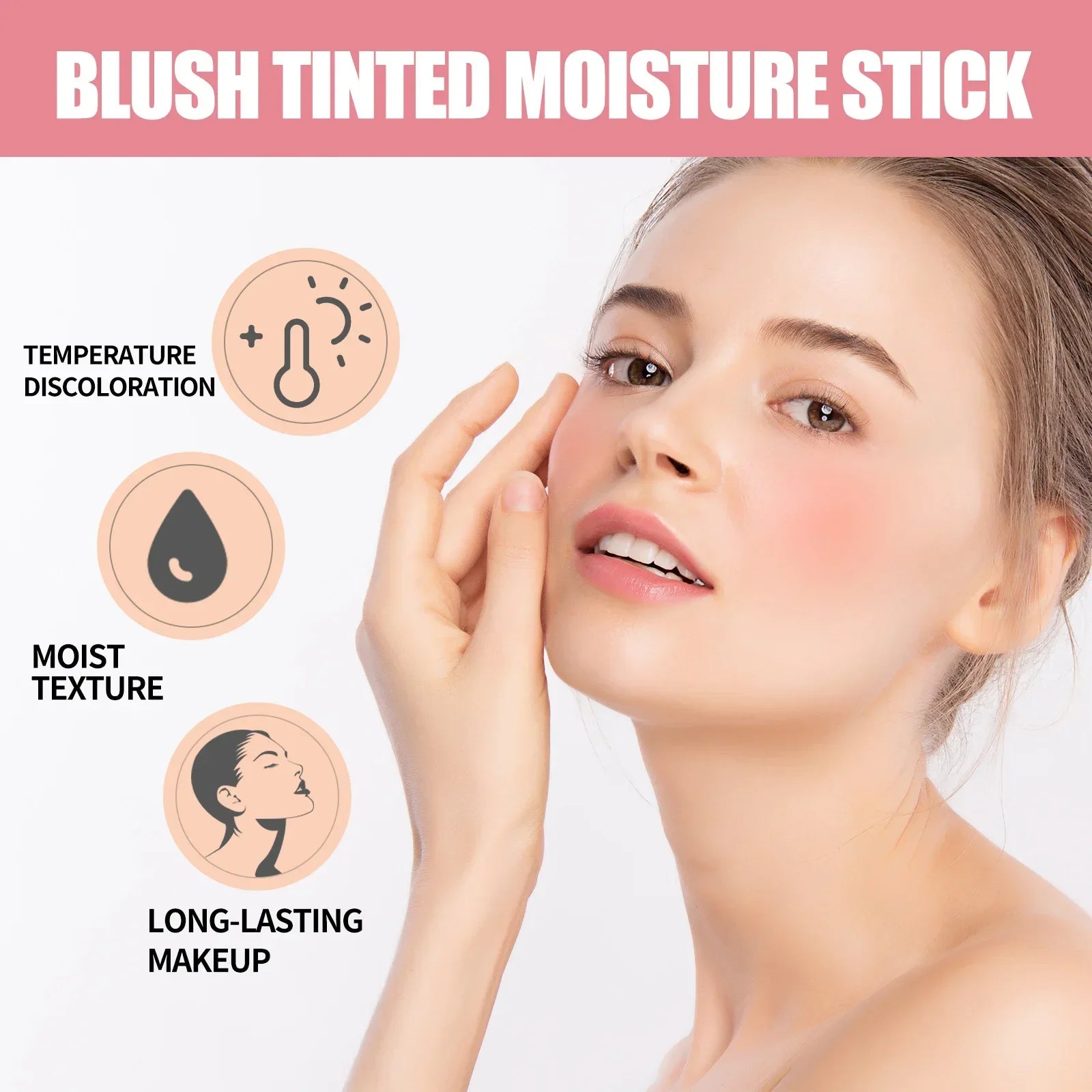 Silky Matte Waterproof Blush Cream Stick