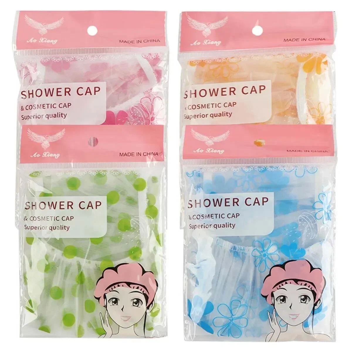 1/5PCS Waterproof Shower & Household Cap Set
