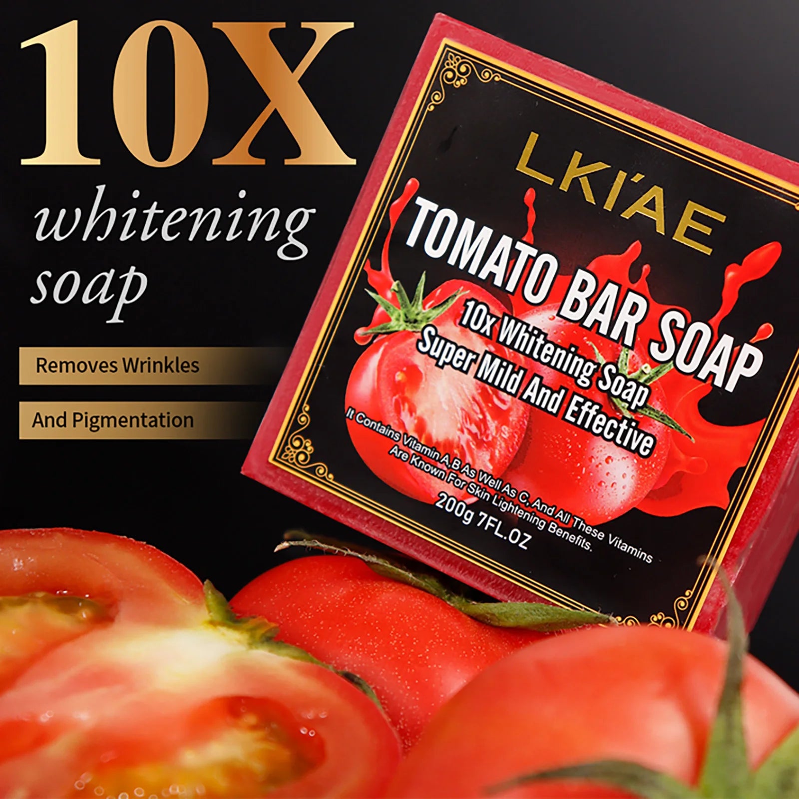 LKIAE Tomato Scented Whitening Bar Soap – 200g