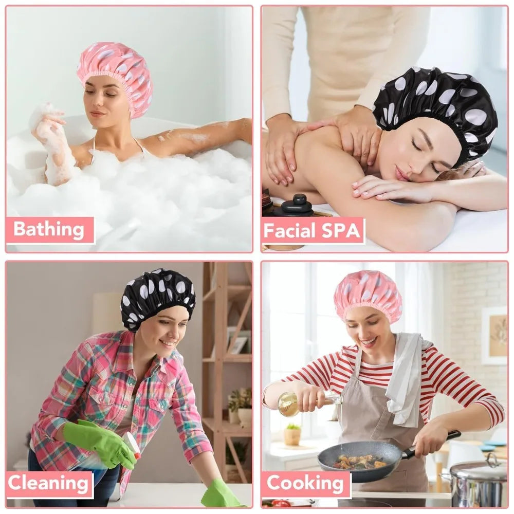 1PC Double-Layer Waterproof Shower & Sleep Cap