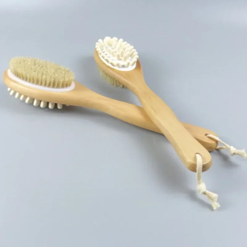 2-in-1 Natural Bristle Body Brush