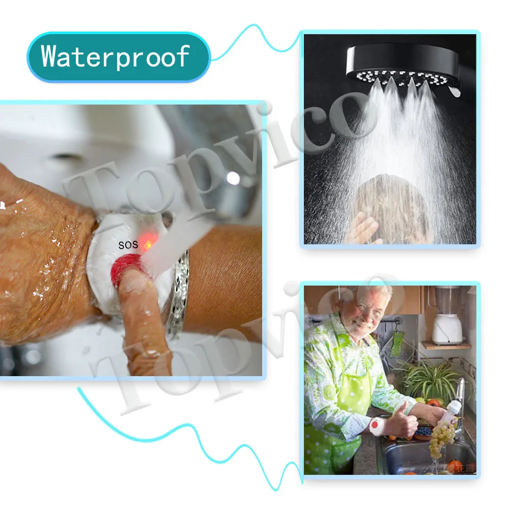 Topvico Tuya WiFi SOS Panic Button for Seniors