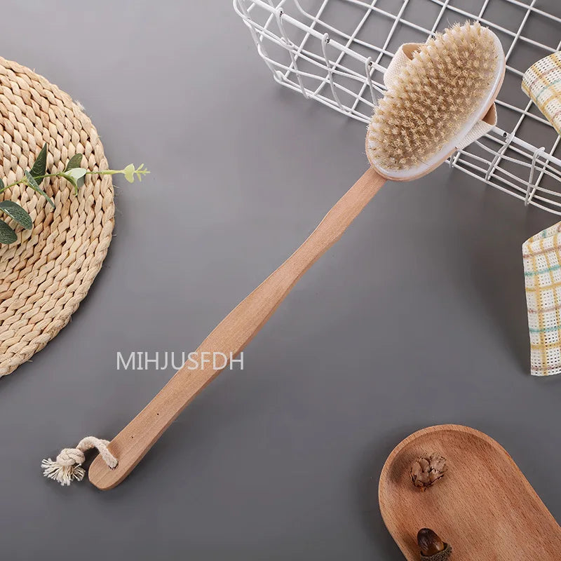 2-in-1 Natural Bristle Body Brush