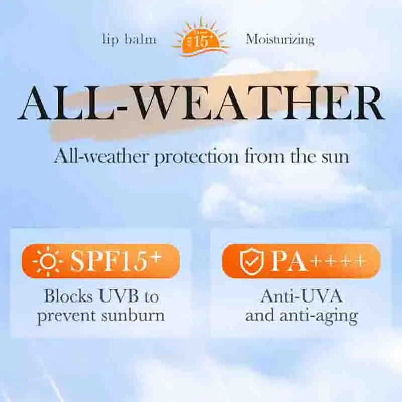 SADOER SPF 15+ Lip Balm Sunscreen