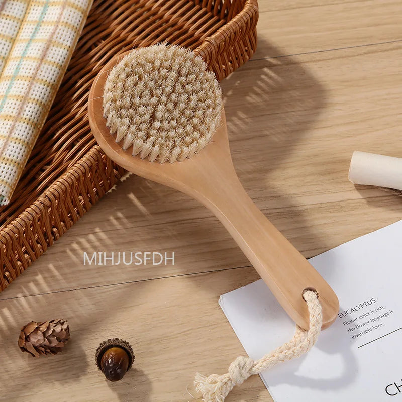 2-in-1 Natural Bristle Body Brush
