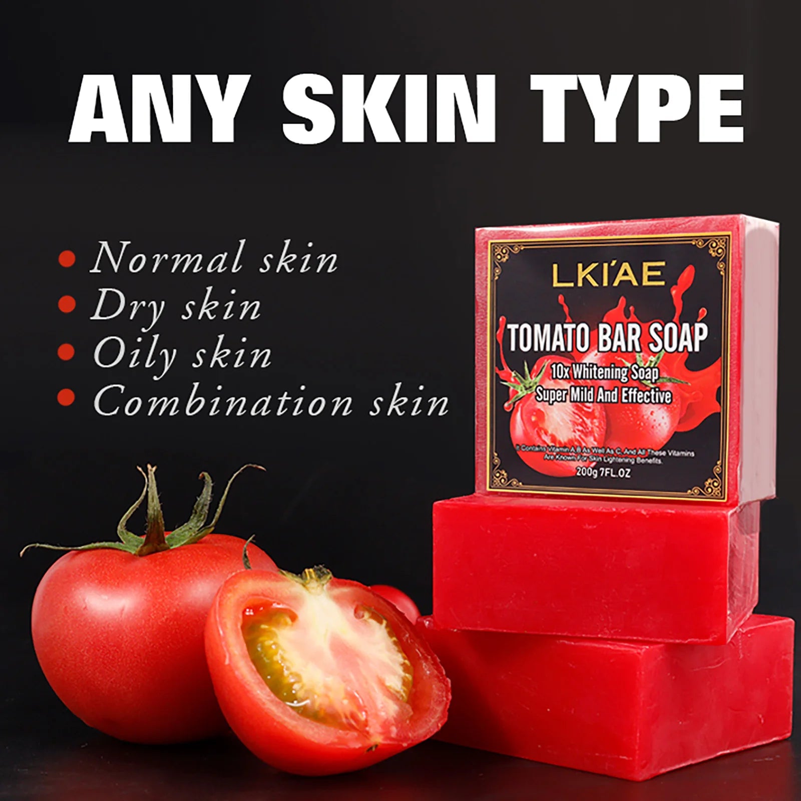 LKIAE Tomato Scented Whitening Bar Soap – 200g