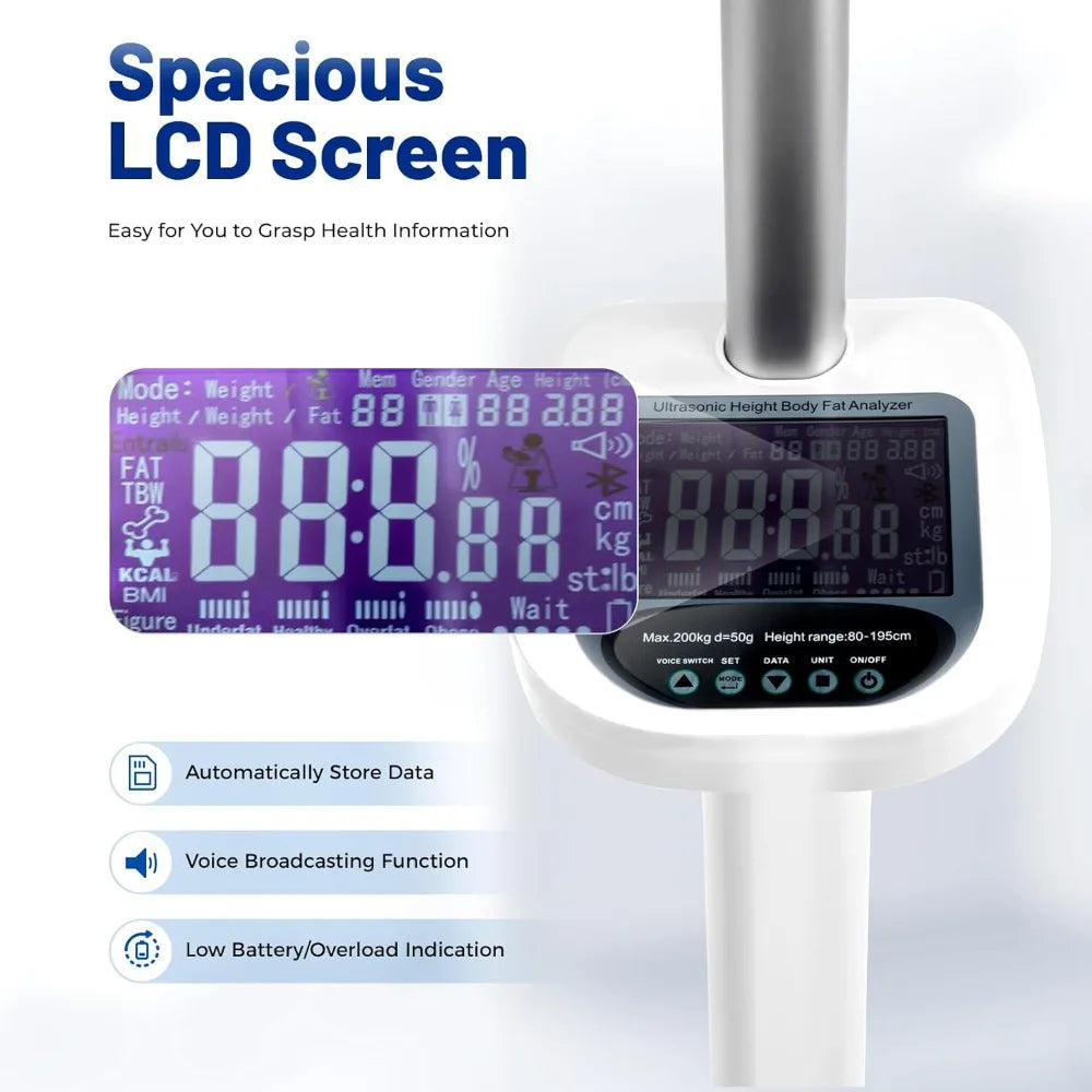 Digital Physician Scale with Ultrasonic Height – 440lbs