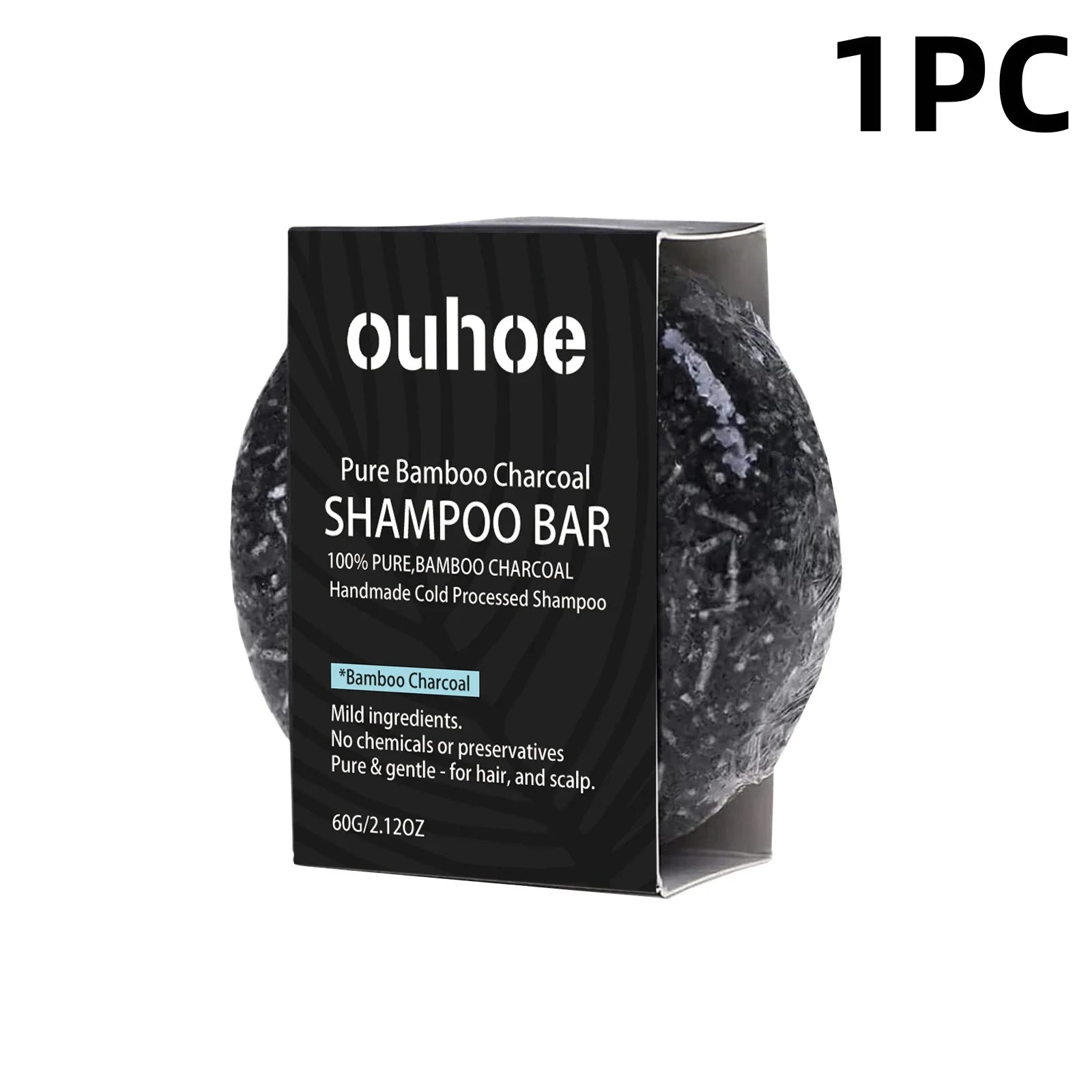 OUHOE Bamboo Charcoal Shampoo Bar