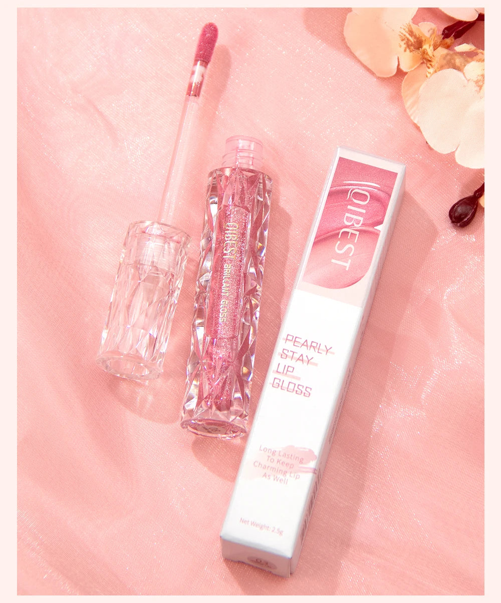 QIBEST Diamond Glitter Lip Gloss & Matte Lipstick