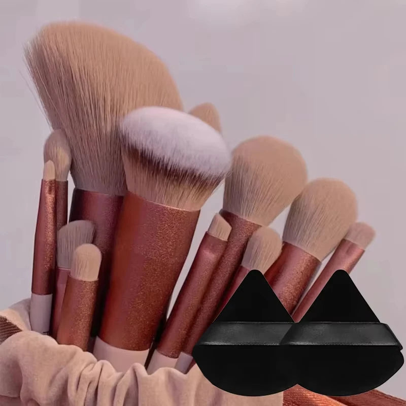 13pcs Professional Makeup Brush & Sponge Set